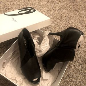 Nine West peep toe boots